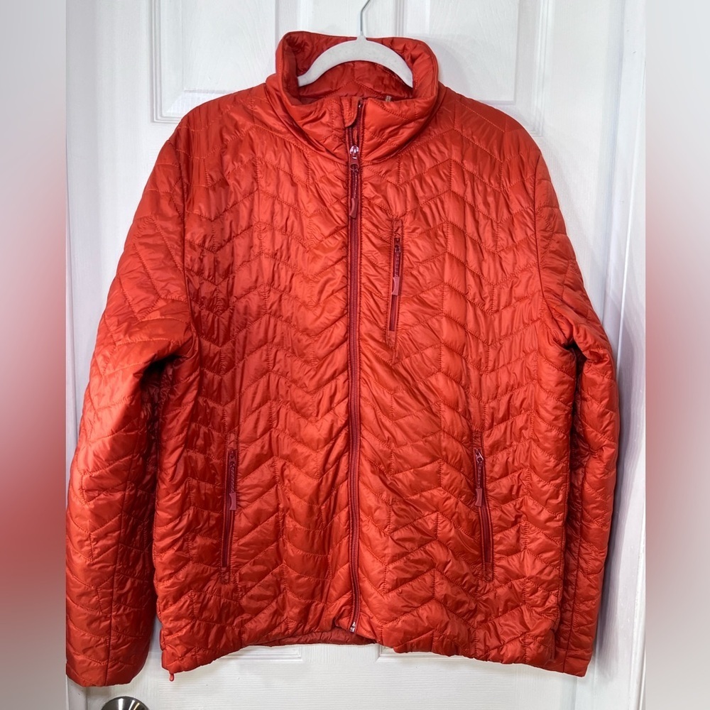 Vilebrequin Orange Nylon Jacket Interior Label Men’s Size Large